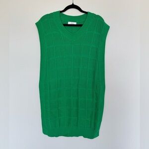 MAC COLLECTION Kelly Green Sleeveless Sweater Dress